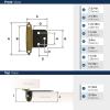 Amerock | Cabinet Hinge | Variable Overlay 𝐇inge | Antique Brass | 2 Pack | Self-Closing 𝖧inge | Face Mount ᕼinge | Cabinet Door Hinge