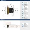 Amerock | Cabinet Hinge | Variable Overlay 𝙷inge | Antique Brass | 2 Pack | Self-Closing 𝐇inge | Face Mount 𝖧inge | Cabinet Door Ⲏinge