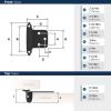 Amerock | Cabinet Hinge | Variable Overlay 𝙷inge | Matte Black | 2 Pack | Self-Closing 𝐇inge | Face Mount 𝗛inge | Cabinet Door Hinge