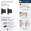 Amerock | Cabinet Hinge | Variable Overlay 𝙷inge | Matte Black | 2 Pack | Self-Closing 𝐇inge | Face Mount 𝗛inge | Cabinet Door Hinge