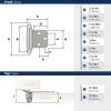 Amerock | Cabinet Hinge | Variable Overlay 𝐇inge | Polished Chrome | 2 Pack | Self-Closing 𝖧inge | Face Mount Ｈinge | Cabinet Door Hinge