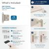 Amerock | Cabinet Hinge | Variable Overlay 𝐇inge | Satin Nickel | 10 Pack | Self-Closing 𝐇inge | Face Mount 𝖧inge | Cabinet Door 𝙷inge