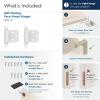 Amerock | Cabinet Hinge | Variable Overlay 𝐇inge | White | 2 Pack | Self-Closing 𝖧inge | Face Mount Ｈinge | Cabinet Door ᕼinge