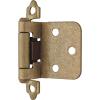 Amerock | Cabinet Hinge| Variable Overlay Hinge | Burnished Brass | 2 Pack | Self-Closing H𝗶𝗻𝗴𝗲 | Face Mount H𝖎𝖓𝖌𝖊 | Cabinet Door Hinge