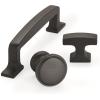 Amerock | Cabinet Knob | Black Bronze | 1-3/16 inch (30 mm) Diameter | Westerly | 1 Pack | Drawer Knob | Cabinet Hardware(Black Bronze)