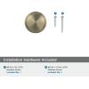 Amerock | Cabinet Knob | Black Bronze | 1-3/16 inch (30 mm) Diameter | Westerly | 1 Pack | Drawer Knob | Cabinet Hardware(Golden Champagne)