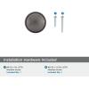 Amerock | Cabinet Knob | Black Bronze | 1-3/16 inch (30 mm) Diameter | Westerly | 1 Pack | Drawer Knob | Cabinet Hardware(Graphite)