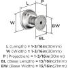 Amerock | Cabinet Knob | Black Bronze | 1-3/16 inch (30 mm) Diameter | Westerly | 1 Pack | Drawer Knob | Cabinet Hardware(Polished Chrome)