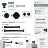 Amerock | Cabinet Knob | Black Bronze | 1-3/4 inch (44 mm) Diameter | Grace Revitalize | 1 Pack | Drawer Knob | Cabinet Hardware(Black Bronze)