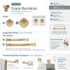 Amerock | Cabinet Knob | Black Bronze | 1-3/4 inch (44 mm) Diameter | Grace Revitalize | 1 Pack | Drawer Knob | Cabinet Hardware(Champagne Bronze)