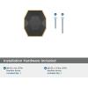 Amerock | Cabinet Knob | Black Bronze/Satin Nickel | 2-1/2 inch (64 mm) Length | London | 1 Pack | Drawer Knob | Cabinet Hardware(Black Bronze/Champagne Bronze)