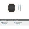 Amerock | Cabinet Knob | Black Bronze/Satin Nickel | 2-1/2 inch (64 mm) Length | London | 1 Pack | Drawer Knob | Cabinet Hardware(Black Bronze/Golden Champagne)