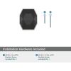 Amerock | Cabinet Knob | Black Bronze/Satin Nickel | 2-1/2 inch (64 mm) Length | London | 1 Pack | Drawer Knob | Cabinet Hardware(Black Bronze/Satin Nickel)