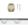 Amerock | Cabinet Knob | Black Bronze/Satin Nickel | 2-1/2 inch (64 mm) Length | London | 1 Pack | Drawer Knob | Cabinet Hardware(Golden Champagne/Polished Chrome)