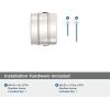 Amerock | Cabinet Knob | Champagne Bronze | 1-1/2 inch (38 mm) Length | Davenport | 1 Pack | Drawer Knob | Cabinet Hardware(Polished Nickel)