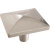 Amerock | Cabinet Knob | Champagne Bronze | 1-1/2 inch (38 mm) Length | Extensity | 1 Pack | Drawer Knob | Cabinet Hardware(Satin Nickel)