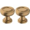 Amerock | Cabinet Knob | Champagne Bronze | 1-1/8 inch (29 mm) Diameter | Ville | 1 Pack | Drawer Knob | Cabinet Hardware(Champagne Bronze)