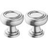Amerock | Cabinet Knob | Champagne Bronze | 1-1/8 inch (29 mm) Diameter | Ville | 1 Pack | Drawer Knob | Cabinet Hardware(Polished Chrome)
