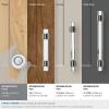 Amerock | Cabinet Knob | Clear/Gunmetal | 1-3/4 inch (44 mm) Diameter | Glacio | 1 Pack | Drawer Knob | Cabinet Hardware(Clear/Gunmetal)