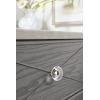 Amerock | Cabinet Knob | Clear/Oil-Rubbed Bronze | 1-3/4 inch (44 mm) Diameter | Glacio | 1 Pack | Drawer Knob | Cabinet Hardware(Clear/Champagne Bronze)