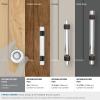 Amerock | Cabinet Knob | Clear/Oil-Rubbed Bronze | 1-3/4 inch (44 mm) Diameter | Glacio | 1 Pack | Drawer Knob | Cabinet Hardware(Clear/Oil-Rubbed Bronze)