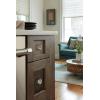 Amerock | Cabinet Knob | Clear/Oil-Rubbed Bronze | 1-3/4 inch (44 mm) Diameter | Glacio | 1 Pack | Drawer Knob | Cabinet Hardware(Clear/Oil-Rubbed Bronze)