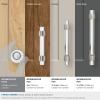 Amerock | Cabinet Knob | Clear/Oil-Rubbed Bronze | 1-3/4 inch (44 mm) Diameter | Glacio | 1 Pack | Drawer Knob | Cabinet Hardware(Clear/Satin Nickel)