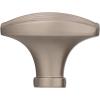 Amerock | Cabinet Knob | Golden Champagne | 1-1/2 inch (38 mm) Length | Sea Grass | 1 Pack | Drawer Knob | Cabinet Hardware(Satin Nickel)
