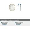 Amerock | Cabinet Knob | Marble White/Oil-Rubbed Bronze | 2-1/2 inch (64 mm) Length | Carrione | 1 Pack | Drawer Knob | Cabinet Hardware(Marble White/Champagne Bronze)