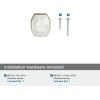 Amerock | Cabinet Knob | Marble White/Oil-Rubbed Bronze | 2-1/2 inch (64 mm) Length | Carrione | 1 Pack | Drawer Knob | Cabinet Hardware(Marble White/Golden Champagne)