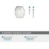 Amerock | Cabinet Knob | Marble White/Oil-Rubbed Bronze | 2-1/2 inch (64 mm) Length | Carrione | 1 Pack | Drawer Knob | Cabinet Hardware(Marble White/Polished Nickel)