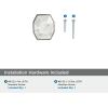 Amerock | Cabinet Knob | Marble White/Oil-Rubbed Bronze | 2-1/2 inch (64 mm) Length | Carrione | 1 Pack | Drawer Knob | Cabinet Hardware(Marble White/Satin Nickel)