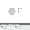 Amerock | Cabinet Knob | Matte Black | 1-1/2 inch (38 mm) Diameter | Exceed | 1 Pack | Drawer Knob | Cabinet Hardware(Polished Chrome)
