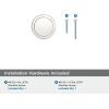 Amerock | Cabinet Knob | Matte Black | 1-1/2 inch (38 mm) Diameter | Exceed | 1 Pack | Drawer Knob | Cabinet Hardware(Polished Nickel)