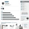 Amerock | Cabinet Knob | Matte Black | 1-1/4 inch (32 mm) Diameter | Caliber | 1 Pack | Drawer Knob | Cabinet Hardware(Matte Black)