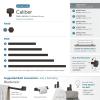 Amerock | Cabinet Knob | Matte Black | 1-1/4 inch (32 mm) Diameter | Caliber | 1 Pack | Drawer Knob | Cabinet Hardware(Oil Rubbed Bronze)