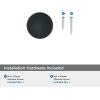 Amerock | Cabinet Knob | Matte Black | 1-1/4 inch (32 mm) Diameter | Carrigan | 1 Pack | Drawer Knob | Cabinet Hardware(Matte Black)