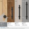 Amerock | Cabinet Knob | Matte Black | 1-1/4 inch (32 mm) Diameter | Radius | 1 Pack | Drawer Knob | Cabinet Hardware(Matte Black)