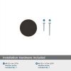 Amerock | Cabinet Knob | Matte Black | 1-1/4 inch (32 mm) Diameter | Radius | 1 Pack | Drawer Knob | Cabinet Hardware(Oil Rubbed Bronze)