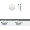Amerock | Cabinet Knob | Matte Black | 1-1/4 inch (32 mm) Diameter | Radius | 1 Pack | Drawer Knob | Cabinet Hardware(Polished Nickel)