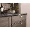 Amerock | Cabinet Knob | Matte Black | 1-1/4 inch (32 mm) Diameter | Radius | 1 Pack | Drawer Knob | Cabinet Hardware(Satin Nickel)