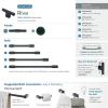Amerock | Cabinet Knob | Matte Black | 1-1/4 inch (32 mm) Diameter | Riva | 1 Pack | Drawer Knob | Cabinet Hardware(Matte Black)
