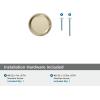 Amerock | Cabinet Knob | Matte Black | 1-1/4 inch (32 mm) Diameter | Surpass | 1 Pack | Drawer Knob | Cabinet Hardware(Golden Champagne)
