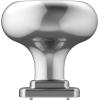 Amerock | Cabinet Knob | Matte Black | 1-1/4 inch (32 mm) Diameter | Surpass | 1 Pack | Drawer Knob | Cabinet Hardware(Polished Chrome)