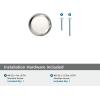 Amerock | Cabinet Knob | Matte Black | 1-1/4 inch (32 mm) Diameter | Surpass | 1 Pack | Drawer Knob | Cabinet Hardware(Polished Nickel)