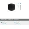 Amerock | Cabinet Knob | Matte Black | 1-1/4 inch (32 mm) Length | Stature | 1 Pack | Drawer Knob | Cabinet Hardware(Matte Black)