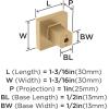 Amerock | Cabinet Knob | Matte Black | 1-3/16 inch (30 mm) Length | Monument | 1 Pack | Drawer Knob | Cabinet Hardware(Champagne Bronze)