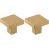 Amerock | Cabinet Knob | Matte Black | 1-3/16 inch (30 mm) Length | Monument | 1 Pack | Drawer Knob | Cabinet Hardware(Champagne Bronze)