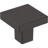 Amerock | Cabinet Knob | Matte Black | 1-3/16 inch (30 mm) Length | Monument | 1 Pack | Drawer Knob | Cabinet Hardware(Matte Black)