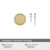 Amerock | Cabinet Knob | Matte Black | 1-3/8 inch (35 mm) Diameter | Destine | 1 Pack | Drawer Knob | Cabinet Hardware(Champagne Bronze)